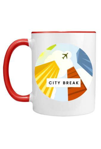 Kubek - miejski gadżet z nadrukiem City break