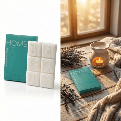 Naturalny wosk zapachowy do kominka o zapachu bergamotki, cytryny i kardamonu